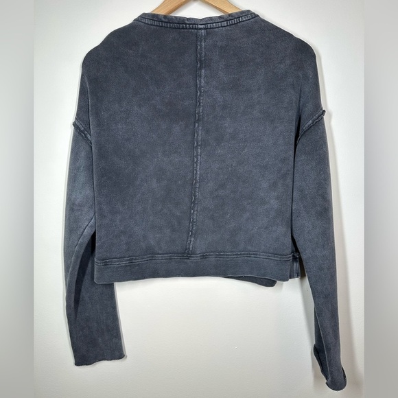 FREE People Grey Oh Marley Sweatshirt XS - Picture 7 of 7